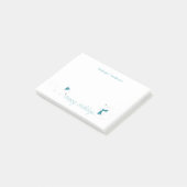 Little Winter Foxes Prettige feestdagen Personaliz Post-it® Notes (Schuin)