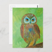 Little Wise Owl Briefkaart (Voorkant / Achterkant)