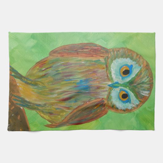 Little Wise Owl Theedoek (Horizontaal)