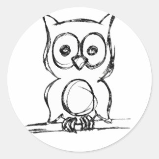 Little Wise Uil Stickers