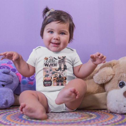 Little Witch Baby Halloween Romper