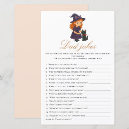 Little Witch Baby Shower Dad Jokes Activity Games