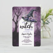 Little Witch bijna te wijten aan Pet Halloween Bab Kaart (Staand voorkant)