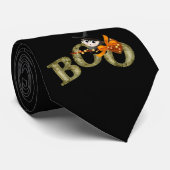 Little Witch Boo Halloween Design 2 Mannen Stropda Stropdas (Opgerold)