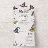 Little Witch Halloween Baby shower Uitnodiging (Binnen)