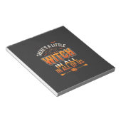 Little Witch Halloween Heksen Typografie Ontwerp_1 Notitieblok (Schuin)