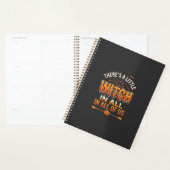 Little Witch Halloween Heksen Typografie Ontwerp_1 Planner (Display)