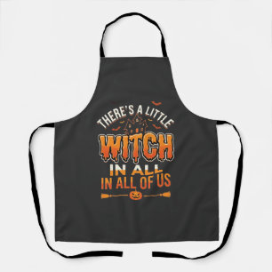 Little Witch Halloween Heksen Typografie Ontwerp_1 Schort