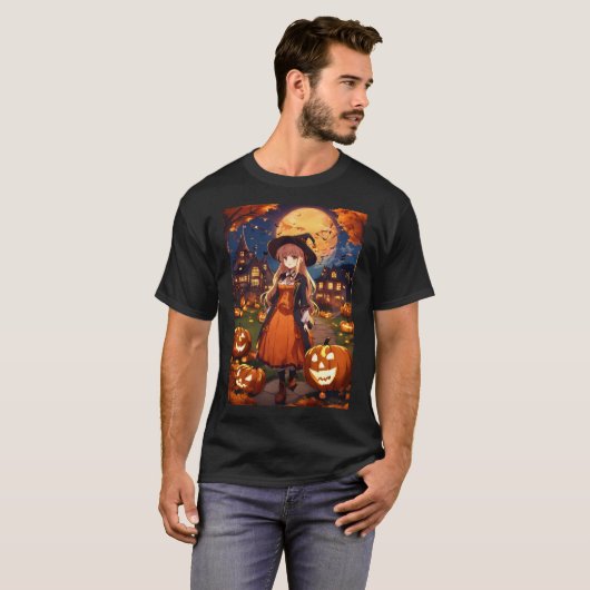 Little Witch Halloween  T-shirt (Voorkant volledig)
