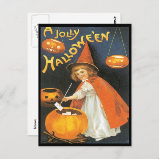 Little Witch Kook Probleem Briefkaart (Voorkant / Achterkant)