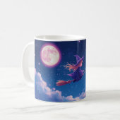 Little Witch Mug | Magical Night Sky Coffee Cup Koffiemok (Voorkant links)