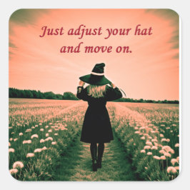 Little Witch Vierkante Sticker