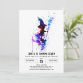 Little Wizard Custom Magische Verjaardag Kaart (Staand voorkant)