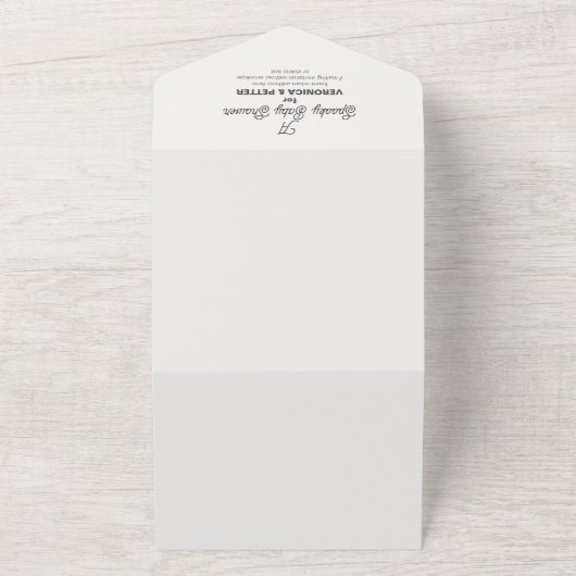 Little Wizard Halloween Baby shower All One nodigt All In One Uitnodiging (Buitenkant)