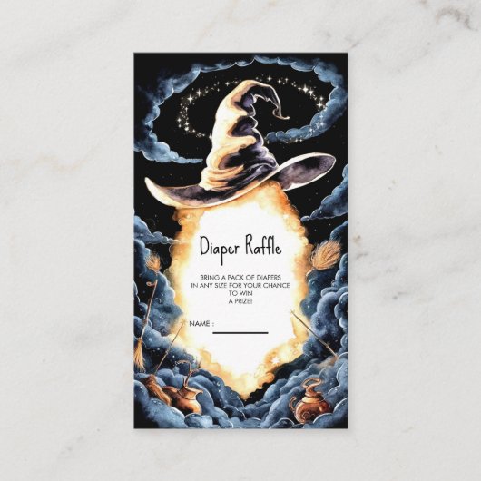 Little Wizard Pet Baby shower Informatiekaartje (Voorkant)