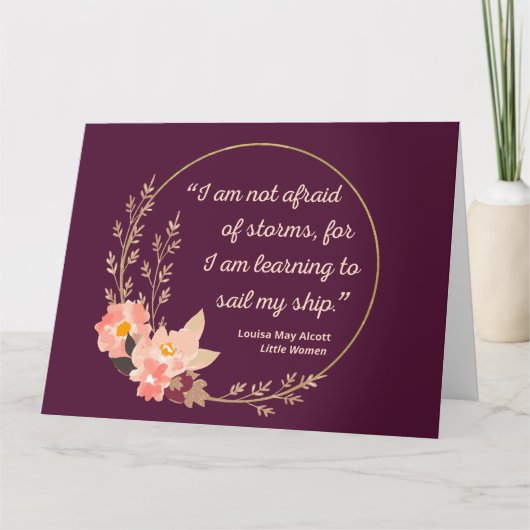 Little Women Quote I - Cute Style Kaart (Voorkant)