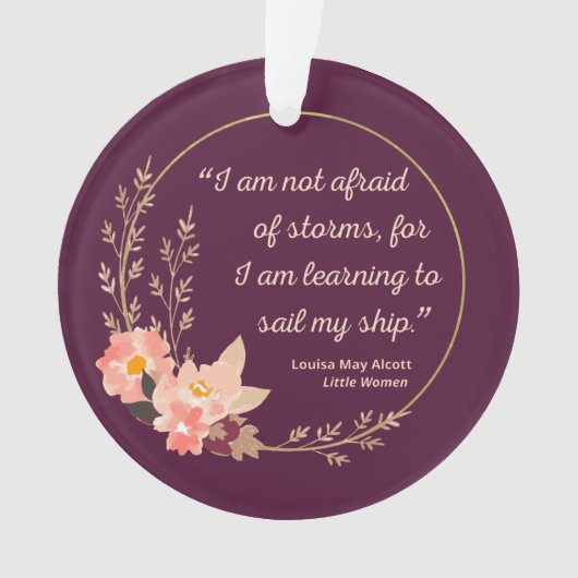 Little Women Quote I - Cute Style Ornament (voorkant)