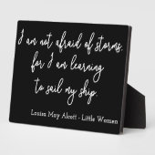 Little Women Quote I - Handschrijfstijl Fotoplaat (Zijkant)