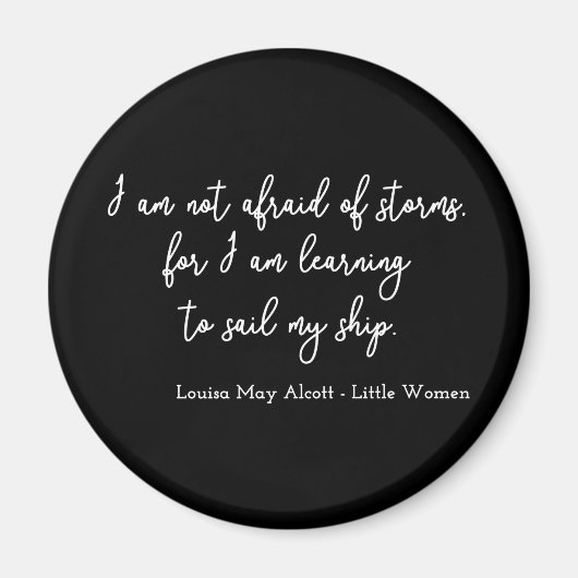 Little Women Quote I - Handschrijfstijl Magneet (Voorkant)