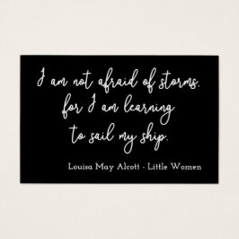 Little Women Quote I - Handschrijfstijl Visitekaartje