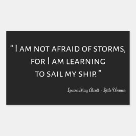Little Women Quote I - Klassieke stijl Rechthoekige Sticker