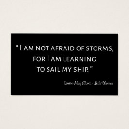 Little Women Quote I - Klassieke stijl Visitekaartje