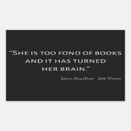 Little Women Quote II - Classic Style Rechthoekige Sticker