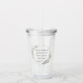 Little Women Quote II - Cute Style Acryl Drinkbeker