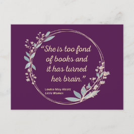 Little Women Quote II - Cute Style Briefkaart