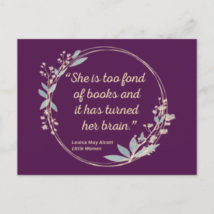 Little Women Quote II - Cute Style Briefkaart