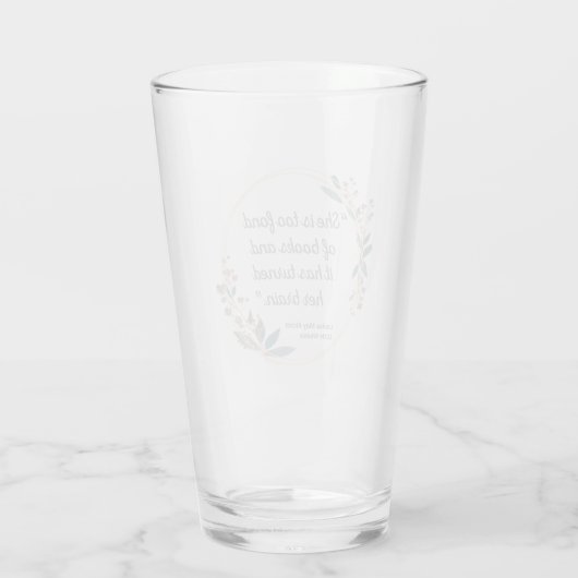 Little Women Quote II - Cute Style Glas (Achterkant)
