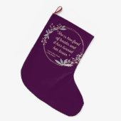 Little Women Quote II - Cute Style Grote Kerstsok (Voorkant (Hangend))
