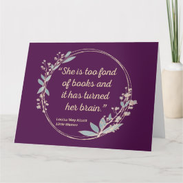 Little Women Quote II - Cute Style Kaart