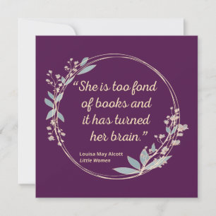 Little Women Quote II - Cute Style Kaart