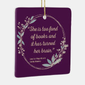 Little Women Quote II - Cute Style Keramisch Ornament (Rechts)