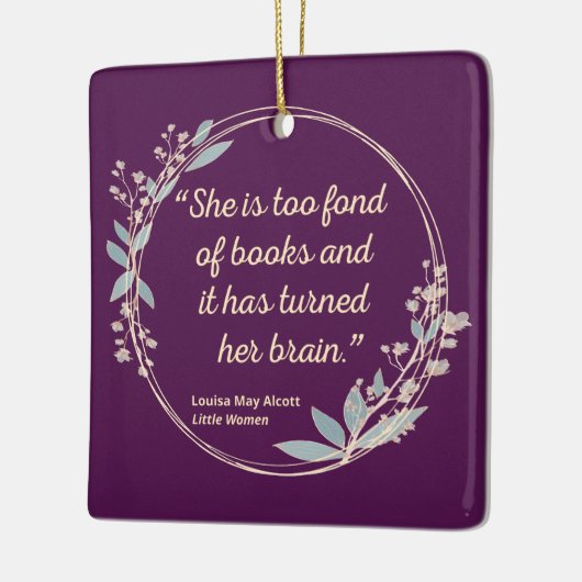 Little Women Quote II - Cute Style Keramisch Ornament (Links)