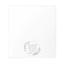 Little Women Quote II - Cute Style Notitieblok