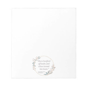 Little Women Quote II - Cute Style Notitieblok