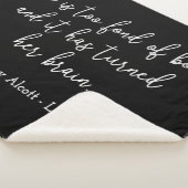 Little Women Quote II - Handschriftenstijl Sherpa Deken (3/4)