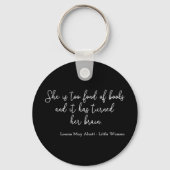 Little Women Quote II - Handschriftenstijl Sleutelhanger (Voorkant)
