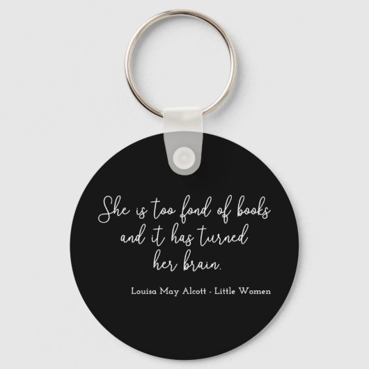 Little Women Quote II - Handschriftenstijl Sleutelhanger (Voorkant)