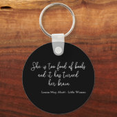 Little Women Quote II - Handschriftenstijl Sleutelhanger (Voorkant)