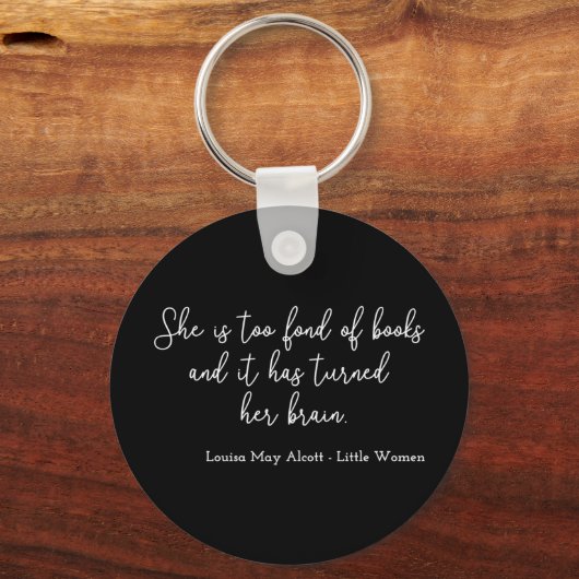 Little Women Quote II - Handschriftenstijl Sleutelhanger (Voorkant)