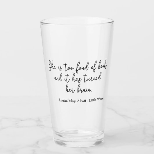 Little Women Quote II - Handwriting Style Glas (Voorkant)