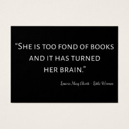 Little Women Quote II - klassieke stijl Visitekaartje