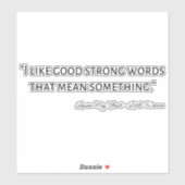 Little Women Quote IV - Klassieke stijl Sticker (Vel)
