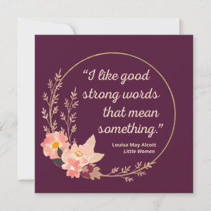 Little Women Quote IV - Schattigee stijl