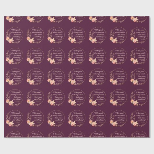 Little Women Quote IV - Schattigee stijl Cadeaupapier (Vlak)