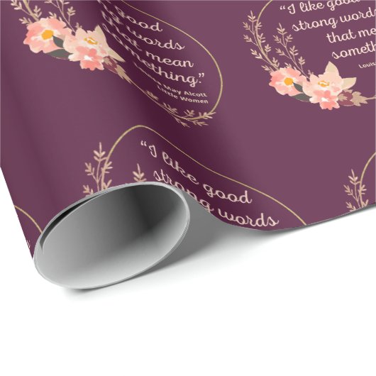 Little Women Quote IV - Schattigee stijl Cadeaupapier (Rol Hoek)