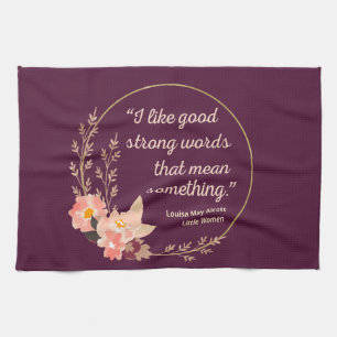 Little Women Quote IV - Schattigee stijl Theedoek